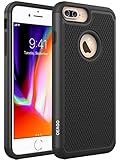 iPhone 7 Plus Case, OEAGO iPhone 7 Plus Cover Accessories [Drop Protection] [Shock Proof] Hybrid Dual Layer Rubber Plastic Impact Defender Rugged Slim Hard Case Shell for Apple iPhone 7 Plus - Black