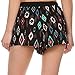 Simplicity Women Printed Elastic Drawstring Waistband Summer Shorts, Tribal Multi, L