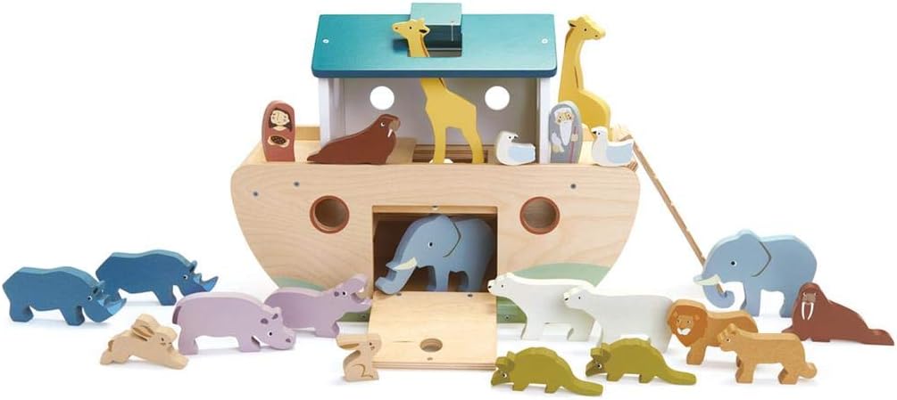 wooden noah's ark shape sorter