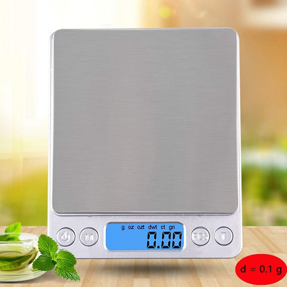 Kitchen Scale, Electronic Measuring Scales with 2 Trays/LCD