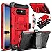 Galaxy Note 8 Case, Venoro Heavy Duty Armor Shockproof Rugged Protection Case Cover with Belt Swivel Clip and Kickstand for Samsung Galaxy Note 8 6.3