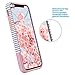 ULAK Dual Layer Case for iPhone X, iPhone Xs Case, Slim Fit Hybrid Hard PC Shell Flexible Shock Absorbing TPU Skin Protective Grip Cover for Apple iPhone X/Xs 5.8 Inch, Rose Gold Minimal