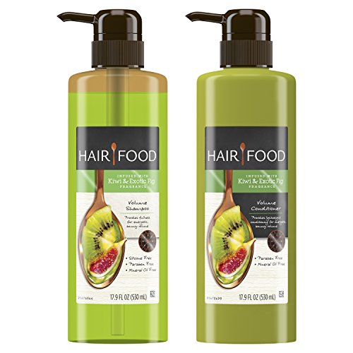 Hair Food Volume Shampoo & Conditioner Set Infused With Kiwi Fragrance 17.9 Fl Oz (Each)