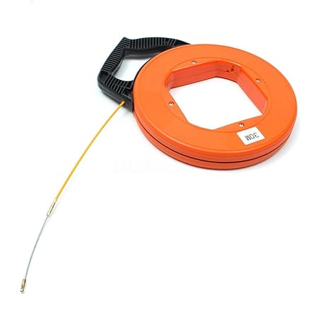 PerGrate 30 Meter Fiberglas Fisch Tape Reel Puller Leitung Kanal Rodder Ziehen Draht Kabel Angeln Werkzeug