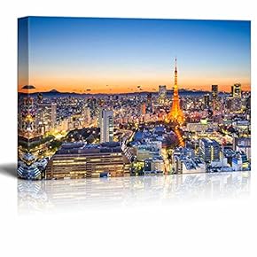 Tokyo Japan Skyline at Tokyo Tower Wall Decor