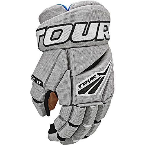 Tour Hockey Code 1 Inline Hockey Gloves Grey/Black 14 INCH