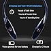 Best Headphones with Microphone IRONHAMMERS 900 Bluetooth Neckband Headphones with Retractable Earbuds, Running/Sports Sweatproof Noise Cancelling Wireless Headset for LG iPhone Android/All (Black)