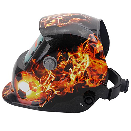 Z ZTDM Welding Helmet Safety Insight Variable Solar Auto Darkening Welding Helmet, Adjustable Shade Range DIN 9-13/Rest DIN 4,Welder Protective Gear ARC MIG TIG,Flame Soccer.