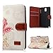 Note 3 Case, Galaxy Note 3 Case - Mavis's Diary Wallet Type Fashion Style Flower PU Leather Series Magnet Design Cover with Kickstand Card Holders for Samsung Galaxy Note 3 SM-N9000 - Butterfly