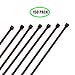Dark Brown 8 Inch Cable Ties Fastener for Fence in Bulk 150 Pack Handheld Typical Zip Ties with Bard Easy to Use