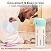 Cosmetic Container 4in1 Refillable Travel Lotion Bottles Set Reusable Cosmetic Dispenser for Travel and Camping with Compressed Travel Towel from ColorCoral