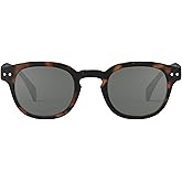 IZIPIZI SUN #C Sunglasses Men & Women – Pantos with Biobased Frame, Anti-Scratch Grey Lenses, 100% UV Category 3 Protection