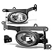 Auto Dynasty Pair Clear Lens Front Bumper Driving Fog Lights Lamps with Switch Replacement for Honda Civic Coupe 2006-2008