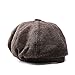 GESDY Mens Vintage Newsboy Ivy Cap Flat Octagonal Golf Driving Hat Beret Cabbie Gatsby