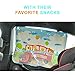 AutoPal - Car Window Sun Shades for Baby with Practical Pockets | Protect Your Kids from UV | Fit Most Cars | Easy Install (Big Dinosaur)