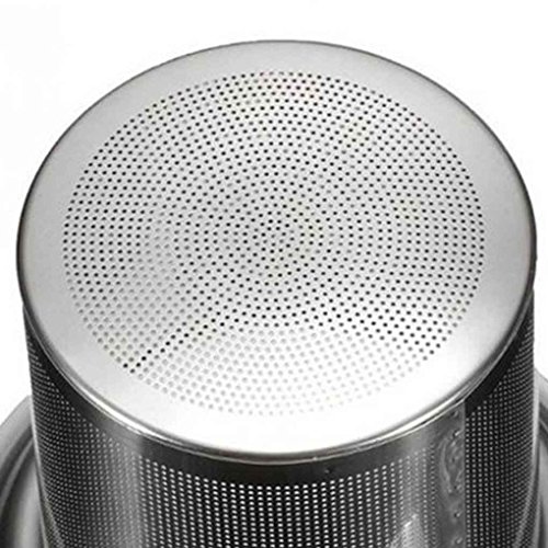 Korowa Tea Strainers Tea Leaves Separator Funnel Round Edge Single-Wire Mesh Filter Stainless Steel 0 88mm X 75mm