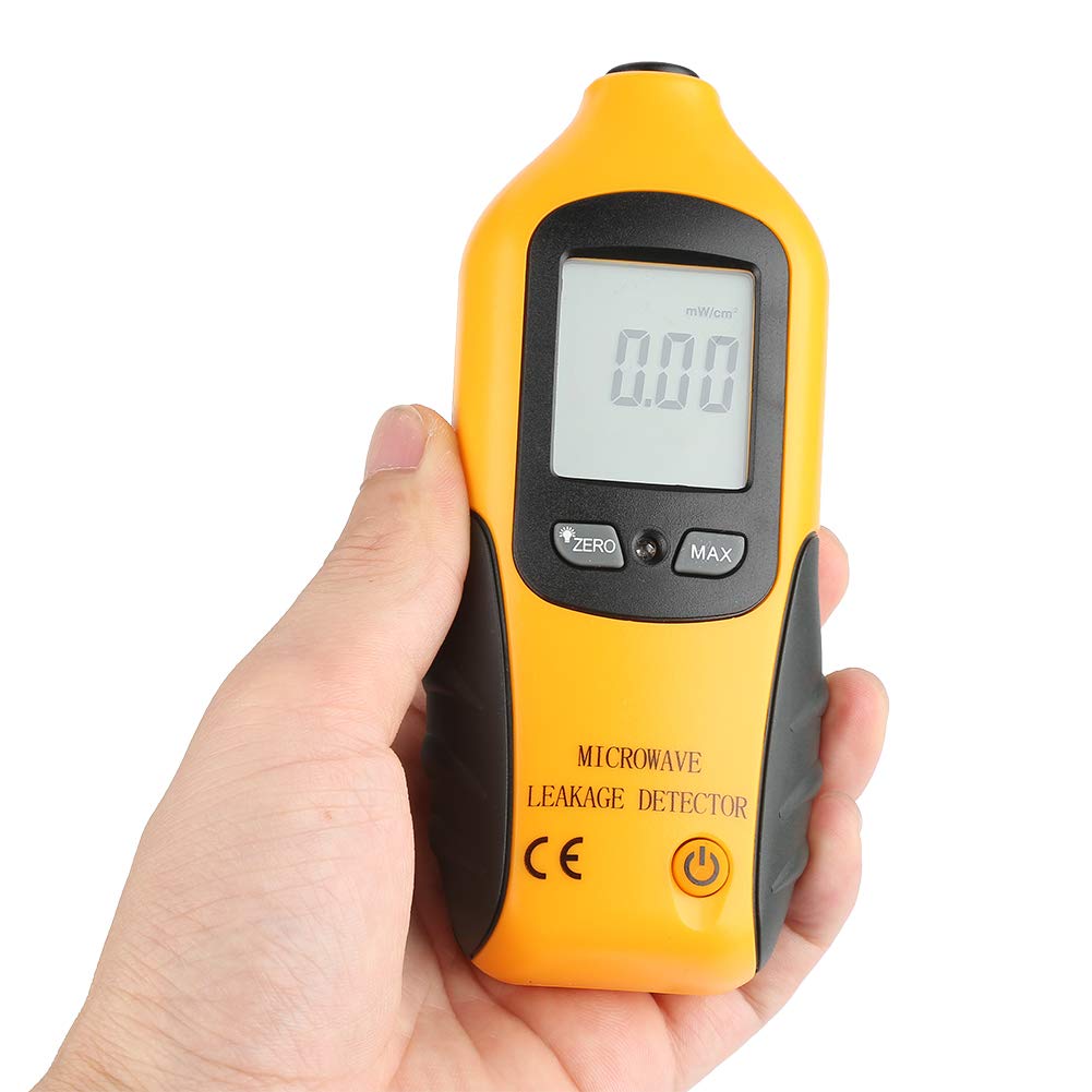 HT-M2 Yellow Digital LCD Display Microwave Leakage Detector High Precision Radiation Meter Tester