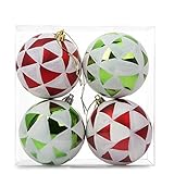 christmas tree decorations red and green