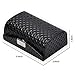 AIFUSI Leather Lipstick Case Holder with Mirror, Can Holds 2 Lipsticks Lipstick Box Organizer Bag Cosmetic Storage Kit for Purse for Women Ladies Gifts，Black (Black)