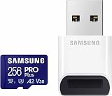 Samsung PRO Plus 256GB microSDXC Card + Reader 180MB/s UHD V30 A2 for Android view 1