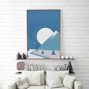 Framed Home Artwork Abstract Simple Style for Living Room Bedroom