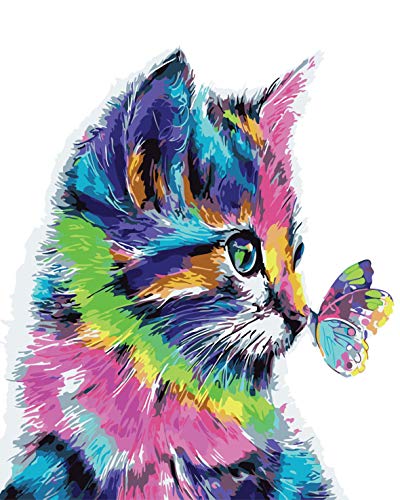 Malen Nach Zahlen Für Erwachsene - Tier Motiv 30x40cm Mit 3 Pinseln