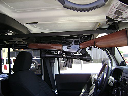 2007-2016 Jeep Wrangler JK JKU Overhead Gun Rack 2 Gun Holder