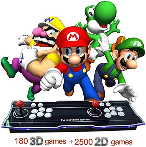 LWTOP Arcade Juego de Consola 1080P 3D y 2D Juegos de 2680 en 1 Caja de