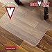 Marvelux Heavy Duty Polycarbonate Office Chair Mat for Hardwood Floors 36