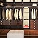 Ziz Home Hanging Closet Organizer | 5 Shelf Beige | Closet Hanging Organizer | Closet Organizer Hanging Shelves | Sweater Hanging Organizer | Hanging Clothes Storage Box Hanging Shelf Closet Organizer (1)