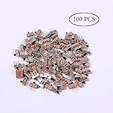 Teenitor 100 Pack SS-12D00G3 High Knob 3P 2 Position 1P2T SPDT Vertical Slide Switch, 0.5 Amp, 50V DC, 3 mm