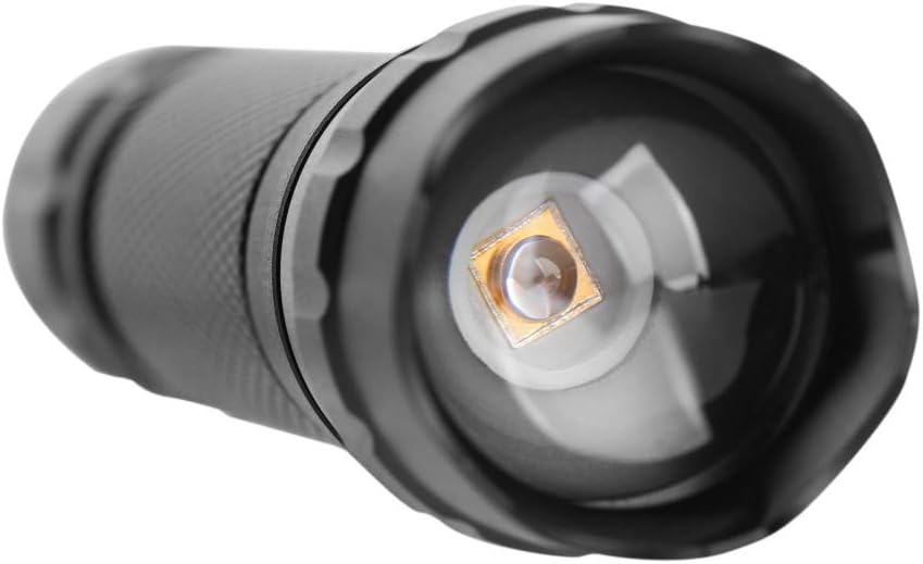 UV Tactical Flashlights LED Black Light Handheld Flashlight Adjustable Focus Waterproof Lamp Rechargeable Batteries Dimmable Blacklight Detector for Spot Carpet Pet Urine Stain Catch - - 