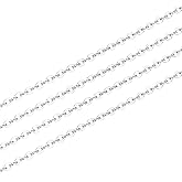 Adabele 10 Feet Authentic 925 Sterling Silver Unfinished 1.2mm (0.05 Inch) Flat Cable Link Chain Thin Small Bulk Hypoallergenic Nickel Free for DIY Craft Jewelry Making SSK-R2