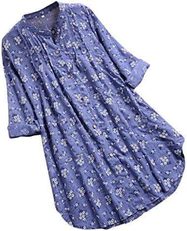 Funic Blouse Funic Spring Womens Peasant Blouse Print Long Sleeve Tops T-Shirt