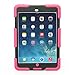 ACEGUARDER Apple Ipad Mini 2 Case Waterproof Rainproof Shockproof Kids Proof Case for Ipad Mini 2 (Gifts Outdoor Carabiner + Whistle + Handwritten Touch Pen) (ROSE/BLACK)