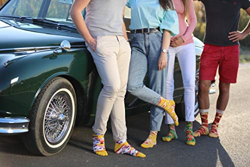 Rainbow-Socks-Pizza-MIX-Italiana-Hawaiana-Vegetariana-Mujer-Hombre-4-pares-de-Calcetines