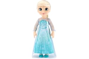 Disney Store Official Elsa Once Upon a Story Doll - 16 Inch Disney Princess Toys Featuring Reflective Eyes with 3D Pupil and Iris, Detailed Costume, Hair Comb & Shoes - Comes in Display Box