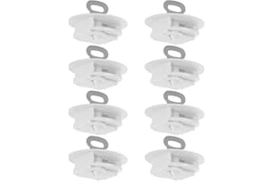 Veemoon 8pcs Piggy Bank Stoppers with Lock and Key, 40mm Plastic Saving Box Plugs Replacement Set for Coin