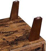 VASAGLE TV Stand 140 cm with 2 Doors Rustic Brown LTV027X01 65 Inch TV view 10