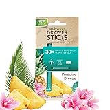 Enviroscent DrawerSticks Aroma Diffusers, Paradise Breeze Fragrance, Box of 4