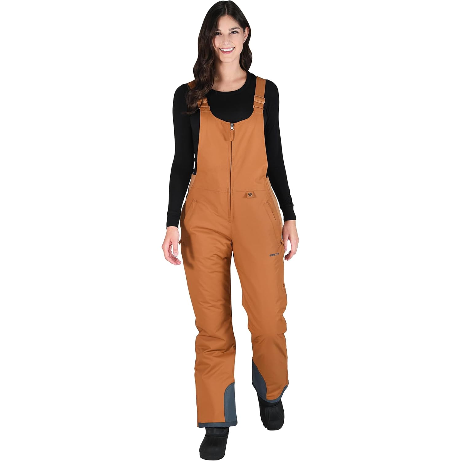 Arctix Women's Essential Insulated Bib Overalls, Cappucino, Large Tall Image