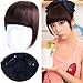 Lady Clip-on False Bang Neat Fringe Hairpiece Hair Extensions Headwear Pp01 (black)