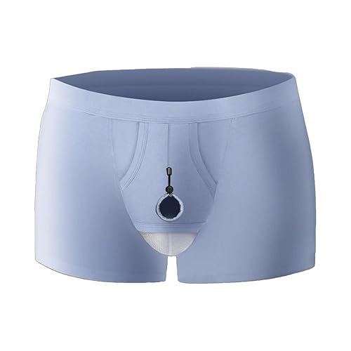 Tons Modal Men Breathable Underwear Open Hole Briefs for Foreskin, Penis  Pouch Underpants Clothes Lingerie Prolong Time Sex Improve (Dark Blue,XL),  X-Large in Saudi Arabia