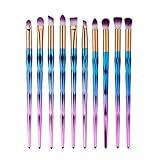 Eye Brush Set Unicorn,Molie Eyeliner Eyeshadow Blending Brush Makeup Tools Cosmetic Brushes Kit 10 PCS