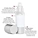 White Airless Vacuum Pump Travel Bottles Refillable- 1 oz (Set of 6)