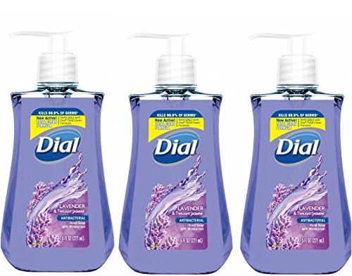 Dial Hand Soap Lavender & Twilight Jasmine Antibacterial Soap 7.5 Oz (Pack of 3)
