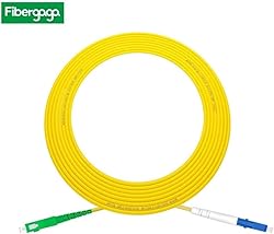 Fibergaga-3m(10ft) OS2 LC/UPC to SC/APC Fiber Patch