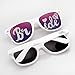 BMC 4 pc Black and White Wedding Party Decal Style Sunglasses - Bride & Groom