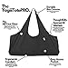 Yogiii Yoga Mat Bag | The ORIGINAL YogiiiTotePRO | Large Yoga Mat Bag or Yoga Mat Carrier with Side Pocket | Yoga Bag Fits Most Size Mats (Obsidian Black)