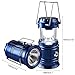 MOONKIST Solar Rechargeable Camping Lantern & Portable Outdoor Handheld Led Flashlight Emergency Lights (Blue)